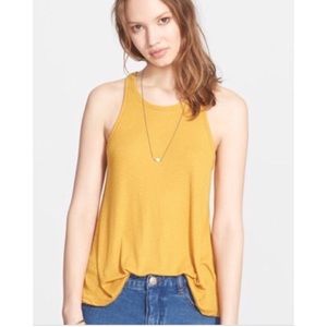 Free people long beach rib tank top